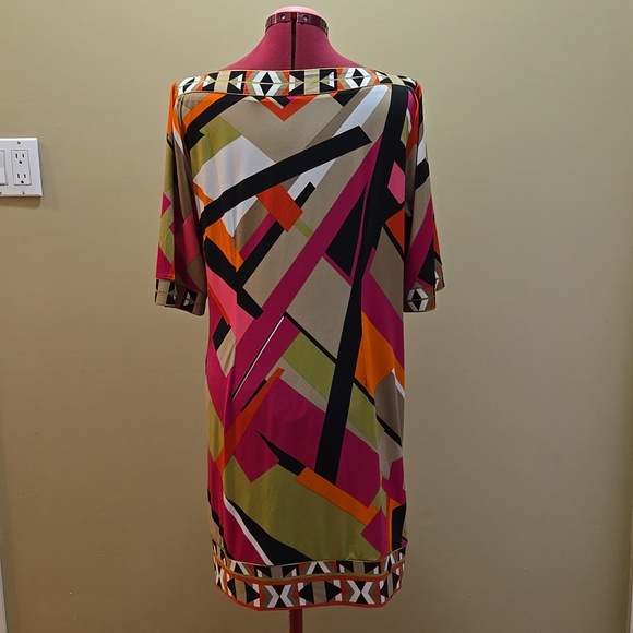 Studio I Colorful Abstract Dress - Picture 4 of 11